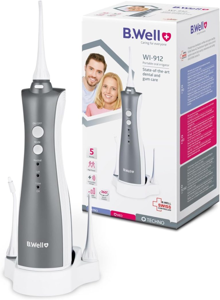 B.Well TH-912 Jet dentaire voyage, portable avec housse